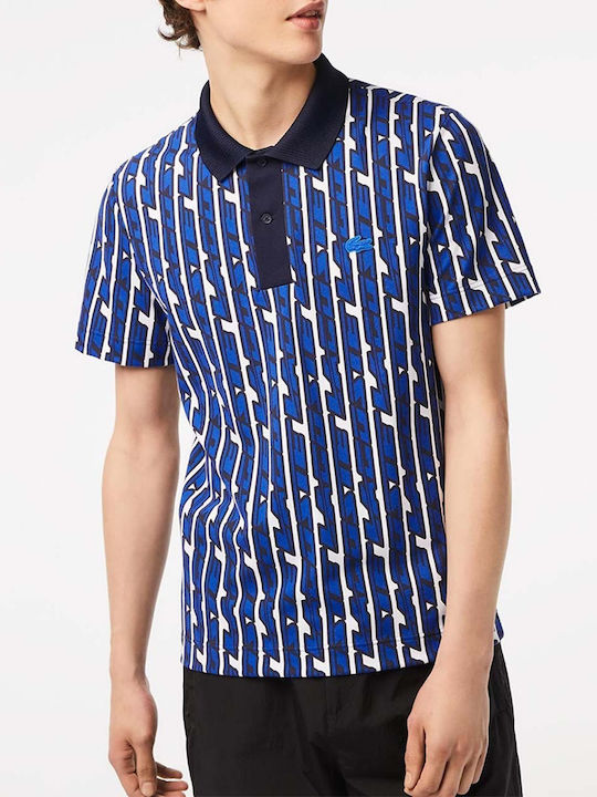 Lacoste Ανδρικό T-shirt Polo Μπλε
