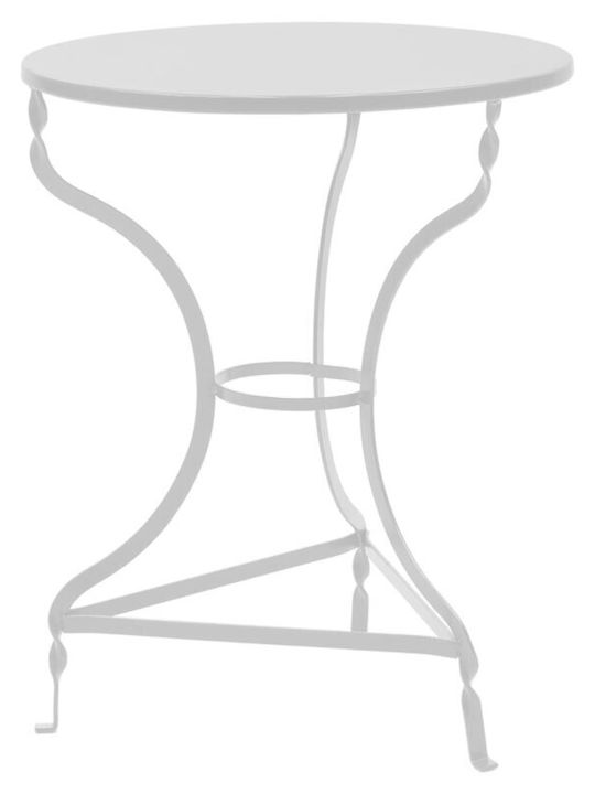 Kimolos Outdoor Dinner Free Standing Metal Tabl...