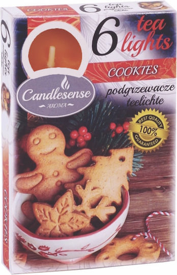 Viosarp Scented Tealights Cookies Brown 6pcs