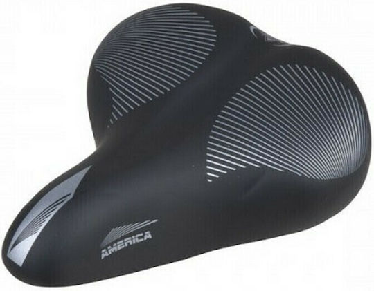 Monte Grappa America Black Bicycle Saddle City