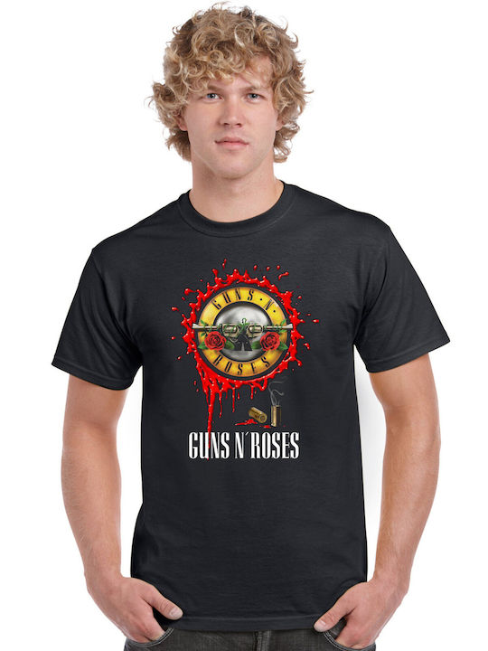Bluză 100% bumbac, negru Guns N'Roses