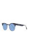 Ana Hickmann Women's Sunglasses with Black Plastic Frame and Blue Lens