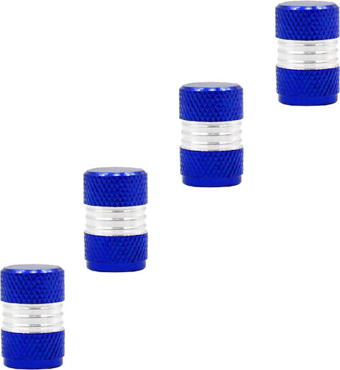 Rolinger W06503-2 Capace Metalice de Valvă pentru Anvelope Auto Albastru 4buc 101692