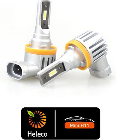 Heleco Λάμπες Αυτοκινήτου & Μοτοσυκλέτας H11 LED 6500K Ψυχρό Λευκό 12-24V 26W 2τμχ