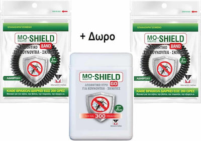Menarini Insect Repellent Band Band & Repellent Liquid for Mosquitoes & Gnats 17ml Mo-Shield for Kids 2pcs