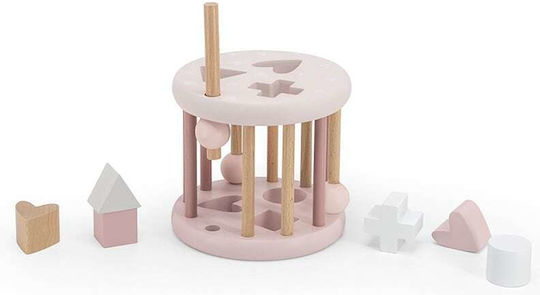 Label Label Formensortierspiel Shape Sorting Wheel aus Holz für 12++ Monate
