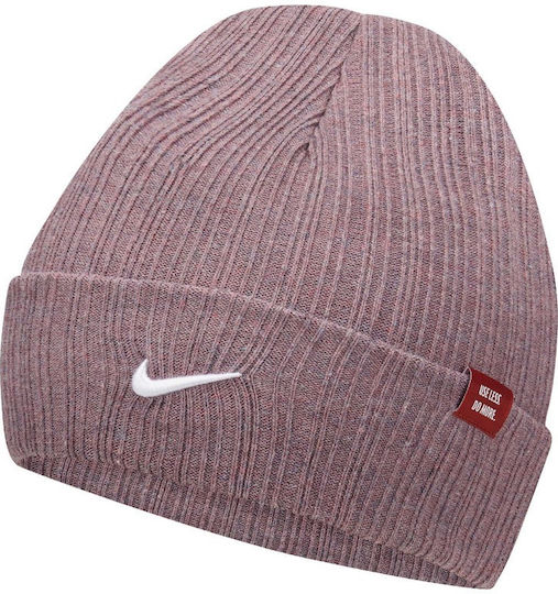 Sportswear Beanie Unisex Σκούφος Πλεκτός σε Ροζ χρώμα