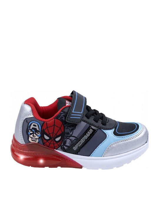 Avengers Παιδικά Sneakers με Σκρατς & Φωτάκια Πολύχρωμα