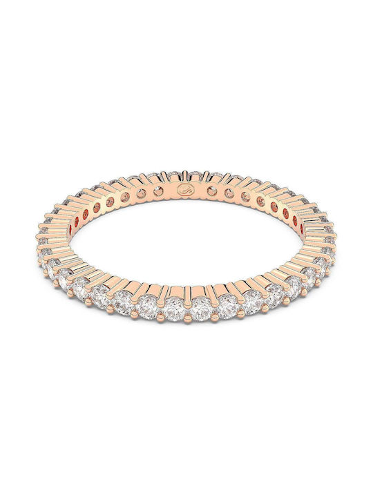 Swarovski Women's Gold Plated Eternity Ring Vit...