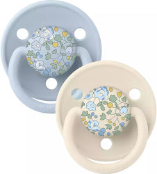 Bibs X Liberty De Lux Suzete Silicon Eloise - Amestec Albastru Bebeluș pentru 0-36 luni 2buc