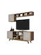 Unitate TV pentru sufragerie Walnut / White L160xA35xÎ56.2buc