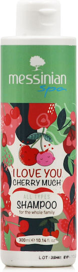 Messinian Spa I Love You Cherry Much Sampon De Par Reconstrucție/Hrană Și Hidratare Pentru Toate Tipurile De Păr 300ml