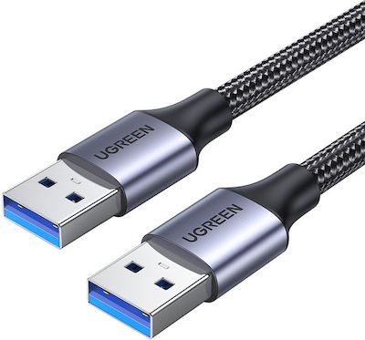 Ugreen USB 3.0 Cable USB-A male - USB-A male Γκρι 2m (80791)