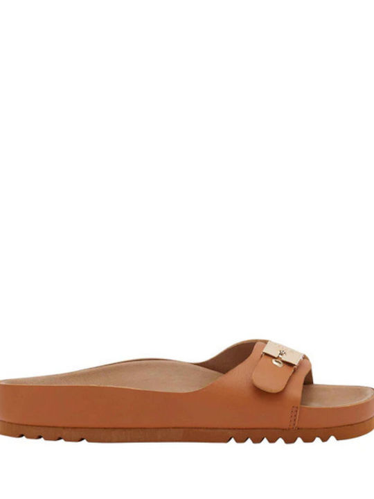 Scholl Leather Women's Sandals Tabac Brown