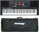 Yamaha Keyboard PSR-A350 Road Bundle II with 61 Dynamic Keys with Headphones Black