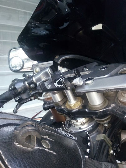 Moto Discovery Halterung Telefon Motorrad mit verstellbarem Arm für Lenkrad Suzuki GSXR 1300 Hayabusa 1999-2007