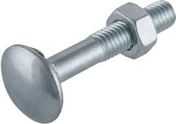 ArteLibre Carriage Bolt Galvanized DIN 603 with Diameter M6 and Length 30mm