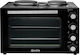 Estia Compact Cooker Electric Countertop Oven 48lt with 3 Burners and Hot Air Function