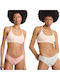 Bamboo Femei Brazilia 2Pack cu Dantelă Pink/Mint
