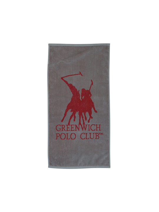 Greenwich Polo Club Πετσέτα Γυμναστηρίου Βαμβακερή Γκρι 45x90cm
