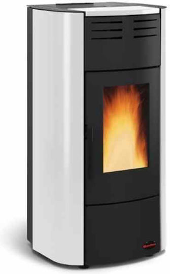 La Nordica Raffaella Idro H15 Σόμπα Pellet Αερόθερμη / Καλοριφέρ 18.1kW Λευκή