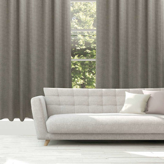 Das Home Curtain with Grommets 2236 Gray 140x270cm