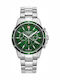 Swiss Alpine Military by Grovana Men's Watch 42mm Chronograph Battery with Silver Metal Bracelet