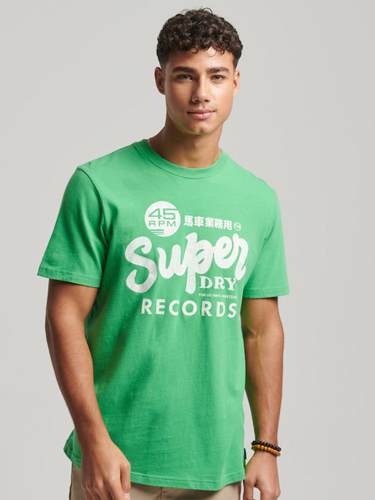 Superdry Тениска Зелен