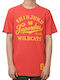 Ovin Vintage T-shirt Κοραλί