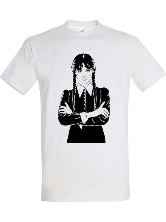 T-shirt Unisex " I Am Wednesday Adams " White