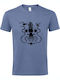 T-Shirt Unisex "Space Squid" Blau