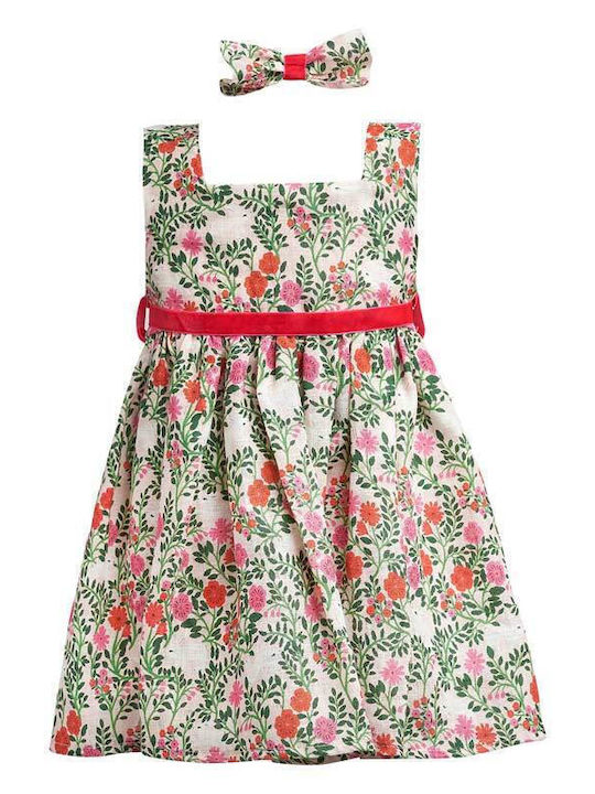 Two In A Castle Kids Dress Floral Sleeveless Multicolour