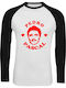 Long Sleeve Two-Tone Unisex "Pedro Pascal Huge Fun" White/Black