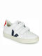 Kids Sneakers with Scratch White
