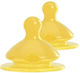 Nip Silicone Baby Bottle Teats Medium Flow for 6+ months 2pcs