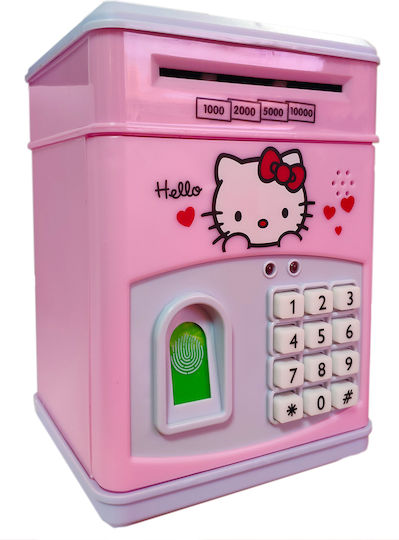 Factory Hello Kitty Copil Cutiuta de bani Plastic Roz 13x13x19cm
