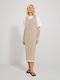 Jack & Jones Sommer Midi Kleid Seed Pearl