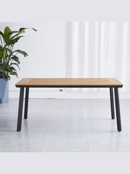 Tisch Stabil Epupa Grey / Walnut 160x90x73cm