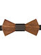 Wooden Bow Tie Mom & Dad 41011204 - Brown