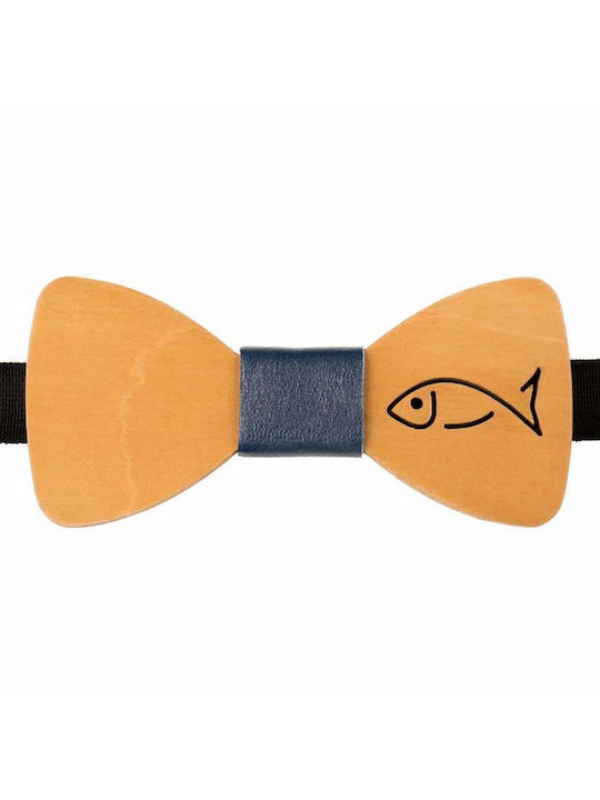 Wooden Bow Tie Mom & Dad 41011265 - Brown