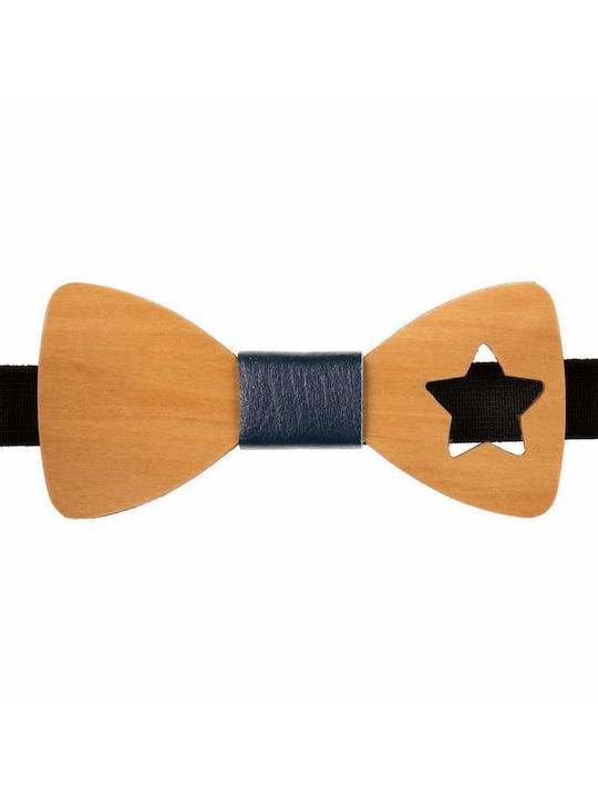 Wooden Bow Tie Mom & Dad 41011279 - Brown