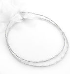 Louvaris silver plated handmade wedding wreaths Σ446E