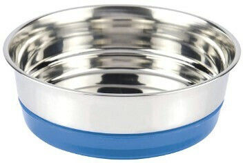 Croci Metallisch Schalen Futter & Wasser für Hund & Katze auf Basis von 820ml in Blau Farbe