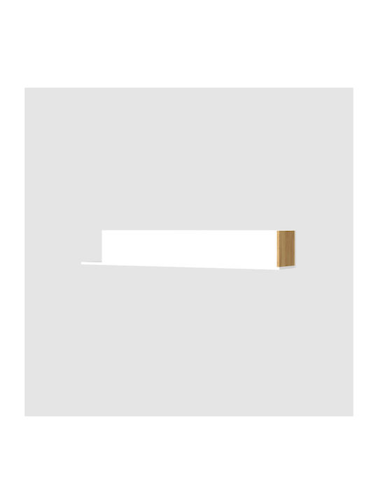 Raft De Perete Santes Gold Oak Alb 155x27x24.5cm