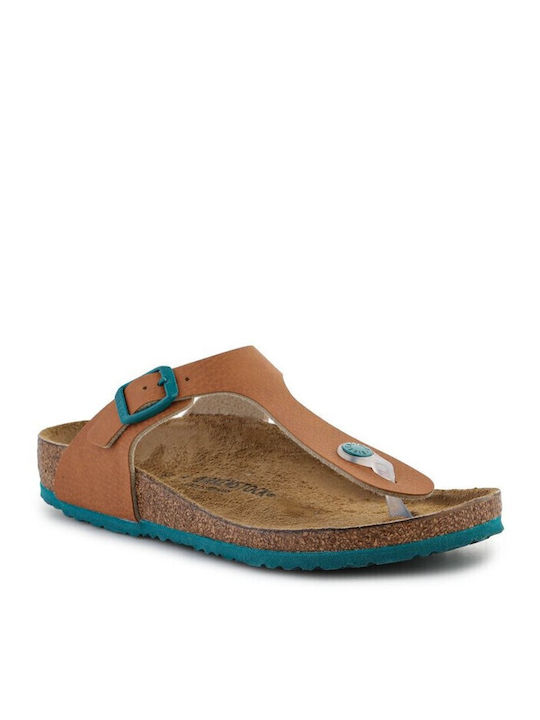 Birkenstock Παιδικά Πέδιλα Gizeh Ανατομικά Καφέ