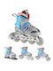 Inline Skates NH18192 Inline Einstellbar Rollers Gray Erwachsene/Kinder