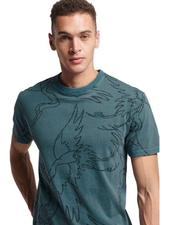 Superdry T-shirt Blue Bottle Overdye