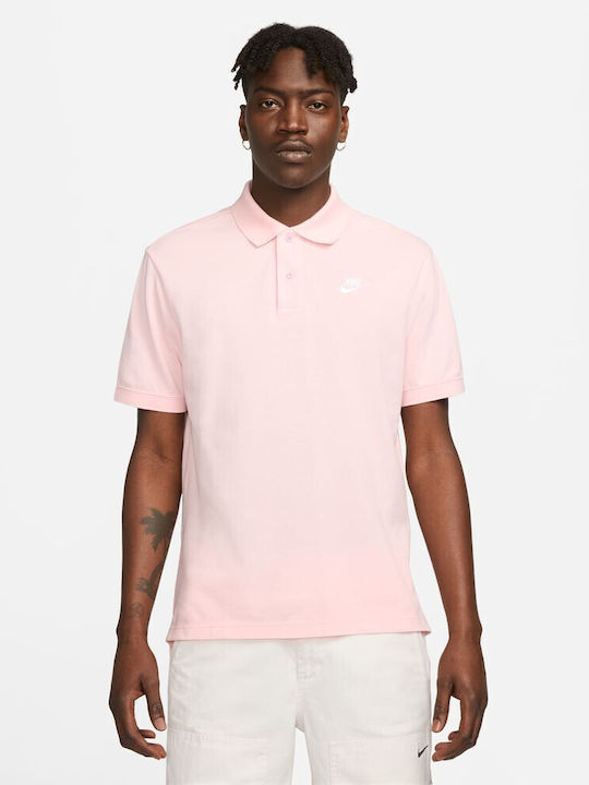 Nike Ανδρικό T-shirt Polo Ροζ