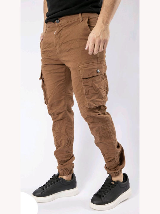 Senior Men's Trousers Cargo Brown