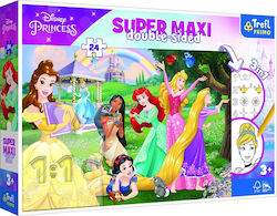 Puzzle pentru Copii Happy Princesses pentru 3++ Ani 24buc Trefl